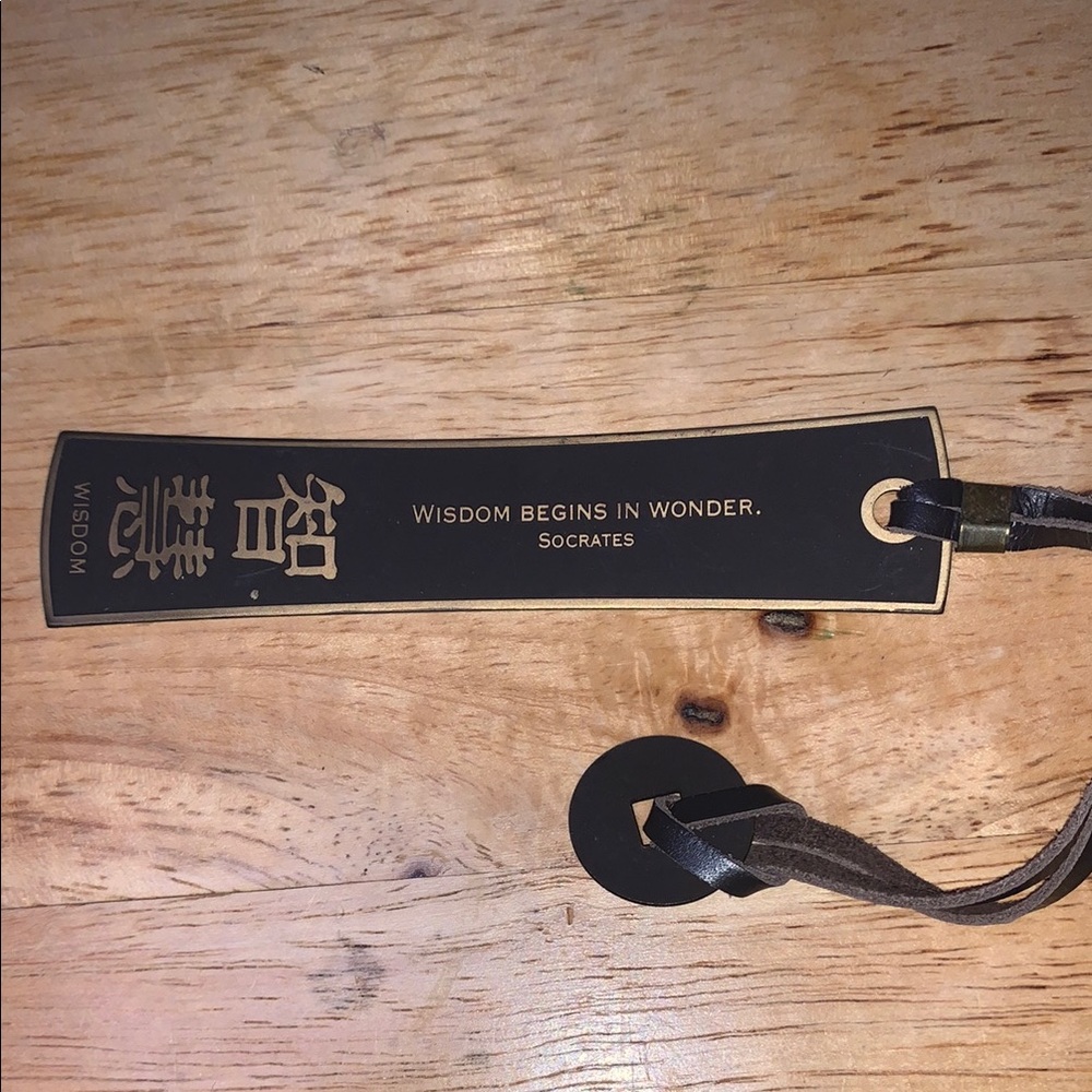 Wisdom Quote Metal Bookmark
